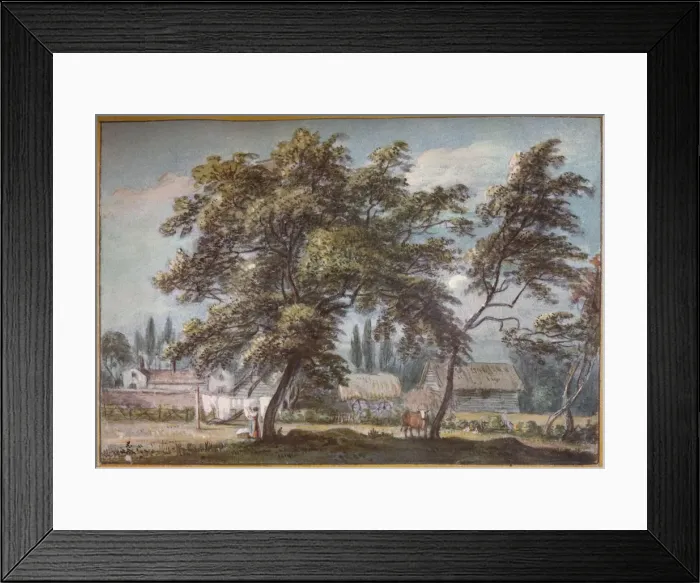 Framed Print : At Englefield Green, c18th century, (1924). Artist: Paul Sandby Framed Print : At Englefield Green, c18th century, (1924). Artist: Paul Sandby