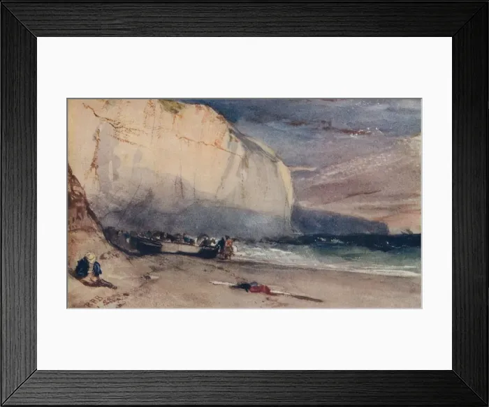 Framed Print : The Undercliff, 1828, (1924). Artist: Richard Parkes Bonington Framed Print : The Undercliff, 1828, (1924). Artist: Richard Parkes Bonington