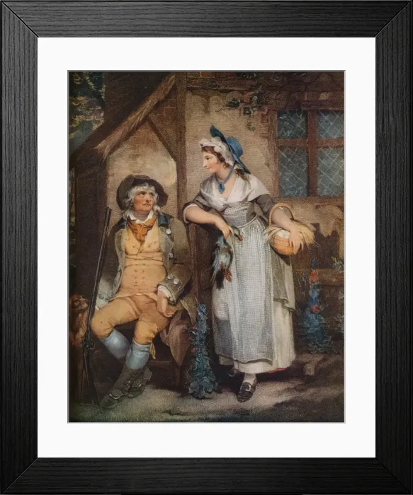 Framed Print : Going to Market, 18th century, (1924). Artist: William Nutter Framed Print : Going to Market, 18th century, (1924). Artist: William Nutter