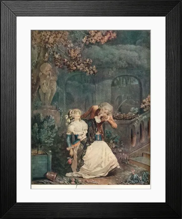 Framed Print : La Main, 1788, (1916). Artist: Philibert Louis Debucourt Framed Print : La Main, 1788, (1916). Artist: Philibert Louis Debucourt