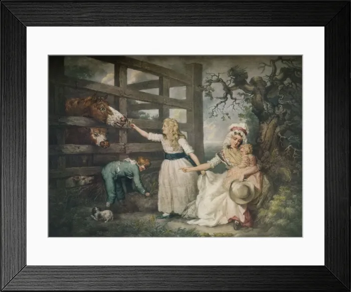 Framed Print : Compassionate Children, c1793, (1916). Artist: William Ward Framed Print : Compassionate Children, c1793, (1916). Artist: William Ward