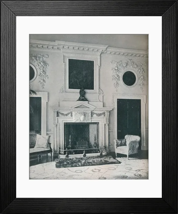 Framed Print : Mantelpiece in the State Drawing-Room, 1916 Framed Print : Mantelpiece in the State Drawing-Room, 1916