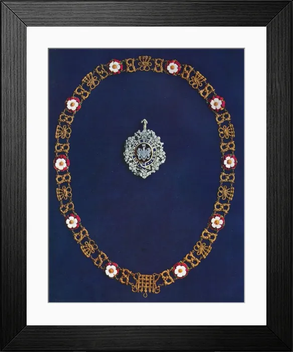 Framed Print : The Lords Mayors Badge and Collar, 1916 Framed Print : The Lords Mayors Badge and Collar, 1916