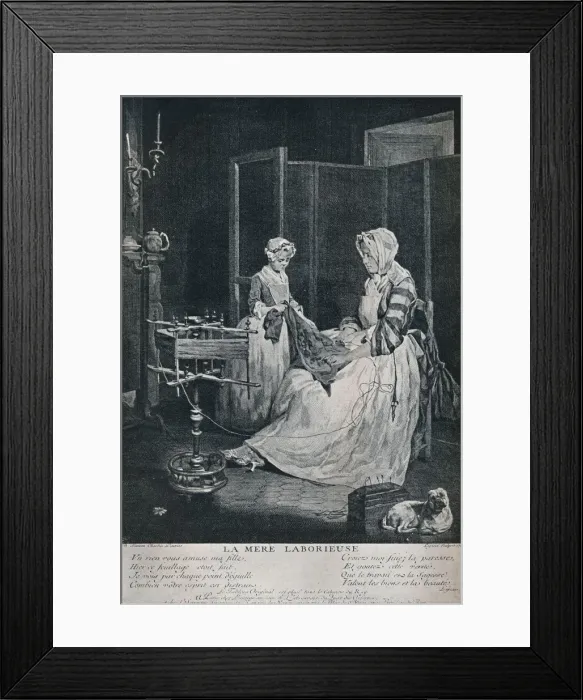 Framed Print : La Mere Laborieuse, 1740, (1916) Framed Print : La Mere Laborieuse, 1740, (1916)