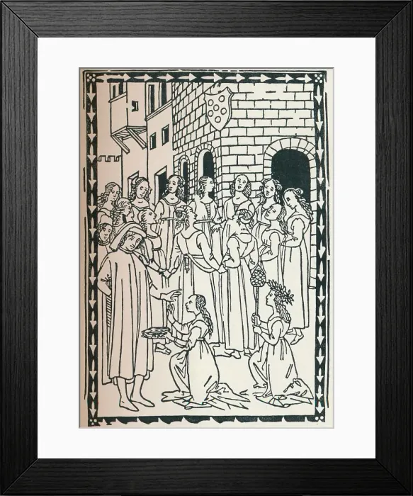 Framed Print : Canzone A Ballo, 1568, (1917) Framed Print : Canzone A Ballo, 1568, (1917)