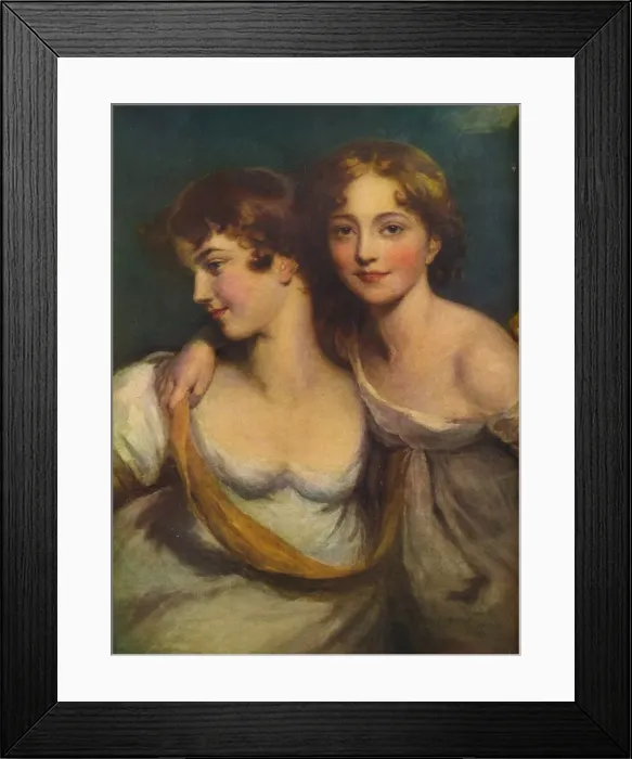 Framed Print : Fanny and Jane Hamond, 19th century, (1917). Artist: Thomas Lawrence Framed Print : Fanny and Jane Hamond, 19th century, (1917). Artist: Thomas Lawrence