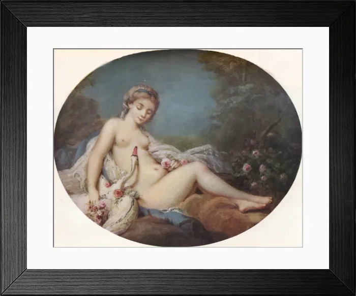Framed Print : Leda, 18th century, (1917). Artist: Jacques Charlier Framed Print : Leda, 18th century, (1917). Artist: Jacques Charlier