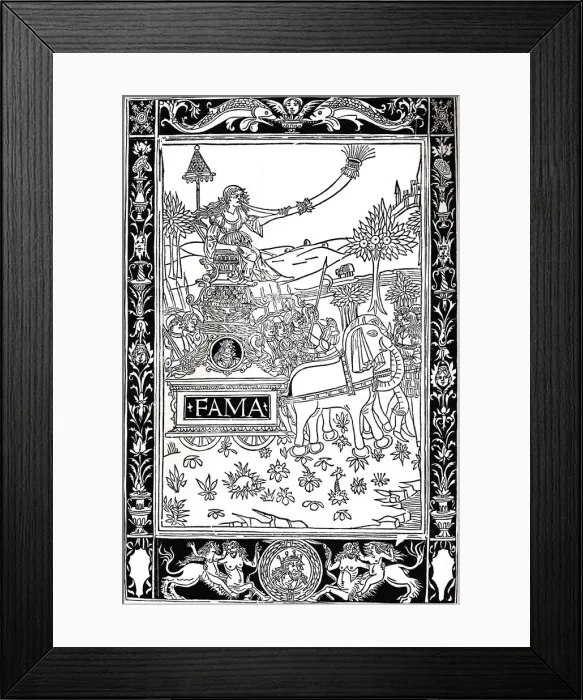 Framed Print : Petrarca: Trionfi, 1488, (1917) Framed Print : Petrarca: Trionfi, 1488, (1917)