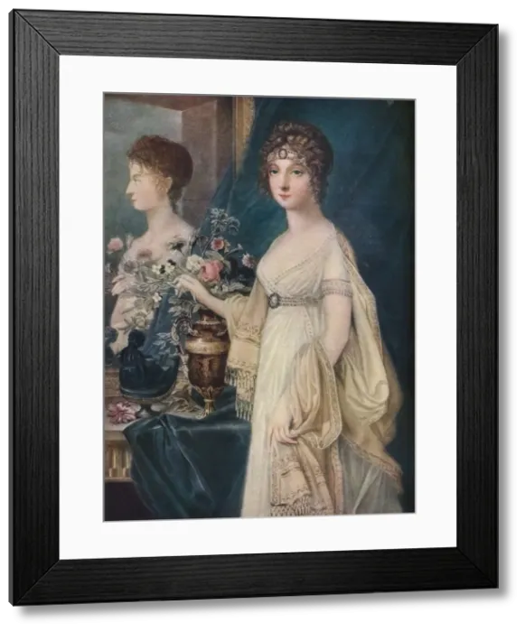 Framed Print : Elizabeth, Consort of Alexander I, 19th century, 1917. Artist: Charles Turner Framed Print : Elizabeth, Consort of Alexander I, 19th century, 1917. Artist: Charles Turner