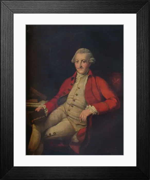 Framed Print : Portrait of John Zoffany, 18th century, (1917) Framed Print : Portrait of John Zoffany, 18th century, (1917)