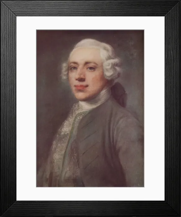Framed Print : Gustavus Hamilton (1739-1775), Irish miniature painter, 18th century, (1923). Artist: Gustavus Hamilton