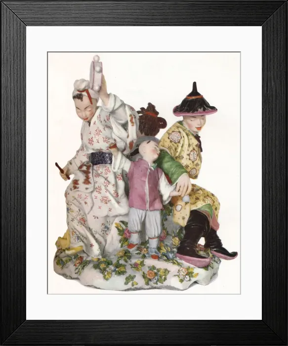 Framed Print : Rare and Exceptionally Large and Important Chelsea Group of the Red Anchor Period, C1752. (1923) Framed Print : Rare and Exceptionally Large and Important Chelsea Group of the Red Anchor Period, C1752. (1923)