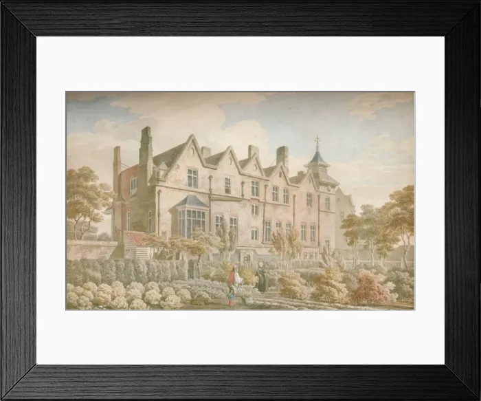 Framed Print : Marylebone Old Manor House: Garden Front, 1791, (1923). Artist: Michael Angelo Rooker Framed Print : Marylebone Old Manor House: Garden Front, 1791, (1923). Artist: Michael Angelo Rooker