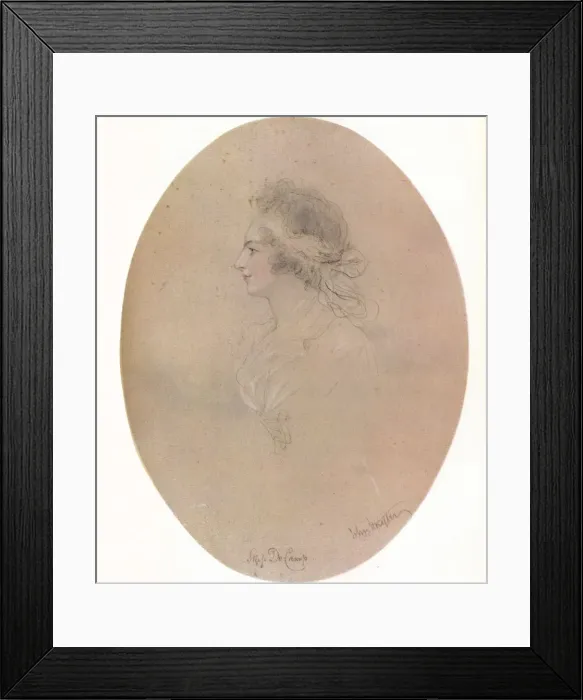 Framed Print : Miss De Camp, 19th century, (1923). Artist: John Hayter Framed Print : Miss De Camp, 19th century, (1923). Artist: John Hayter