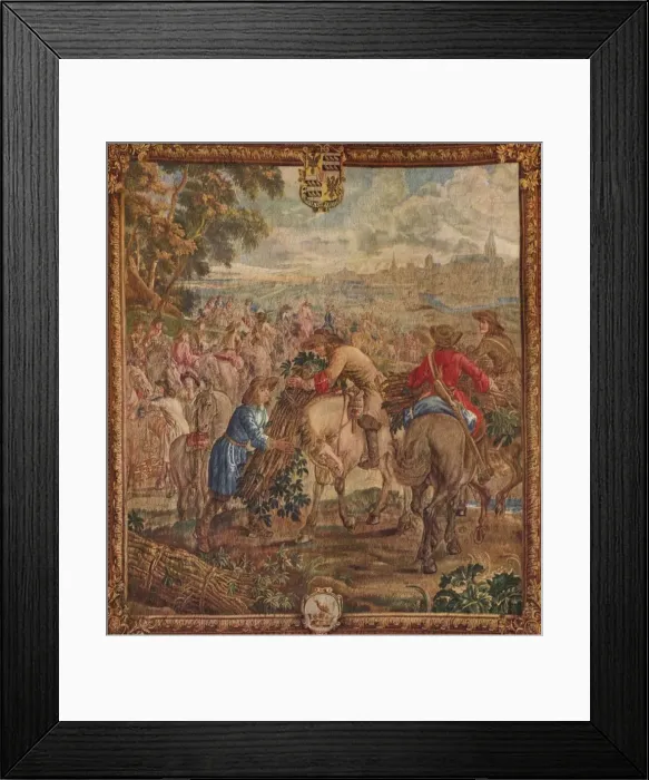 Framed Print : The Burning of Lille, c17th century, (1923). Artist: Urbanus Leyniers Framed Print : The Burning of Lille, c17th century, (1923). Artist: Urbanus Leyniers