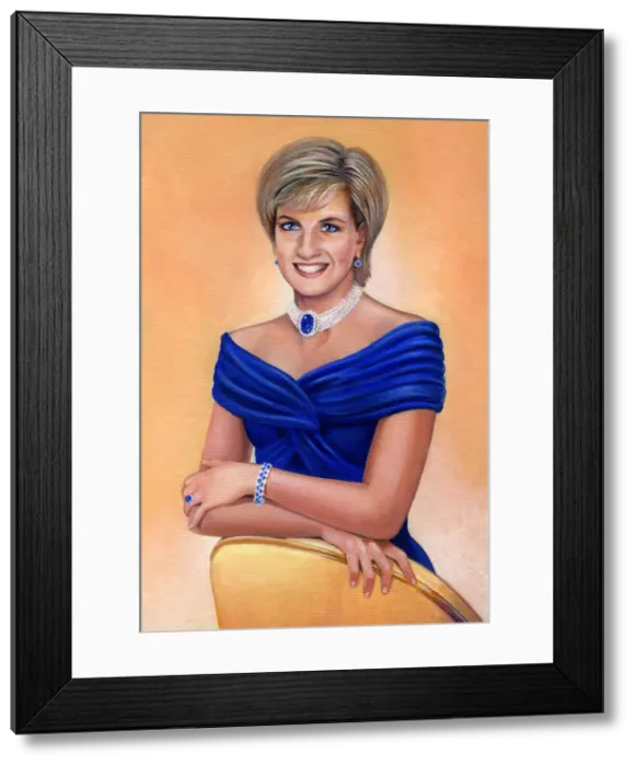 Framed Print : Her Royal Highness The Princess of Wales (Diana Frances; nee Spencer; 1961-1997), 2013 Framed Print : Her Royal Highness The Princess of Wales (Diana Frances; nee Spencer; 1961-1997), 2013