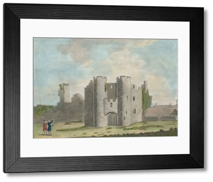 Framed Print : Gate of Pembroke Castle, Pembrokeshire, 1785. Artist: John Newton Framed Print : Gate of Pembroke Castle, Pembrokeshire, 1785. Artist: John Newton