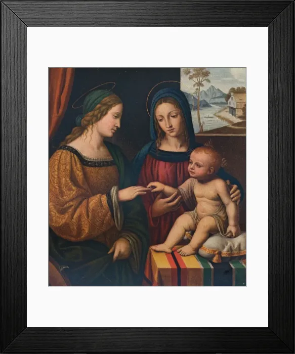 Framed Print : The Mystical Marriage of Saint Catherine, c1520, (1911). Artist: Bernardino Luini Framed Print : The Mystical Marriage of Saint Catherine, c1520, (1911). Artist: Bernardino Luini