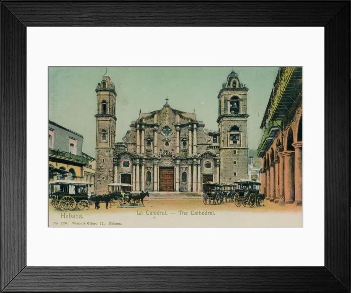 Framed Print : The Cathedral, Havana, Cuba, c1910 Framed Print : The Cathedral, Havana, Cuba, c1910