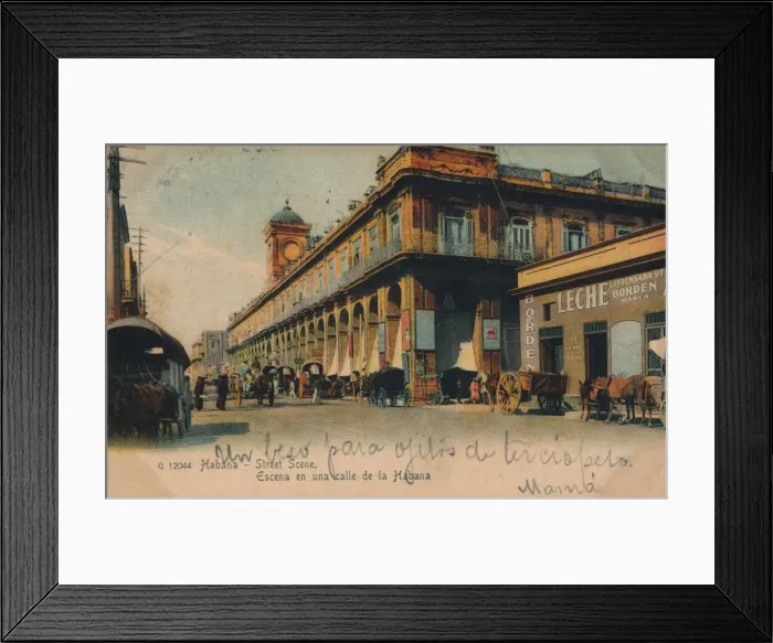 Framed Print : Street scene, Havana, Cuba, c1910 Framed Print : Street scene, Havana, Cuba, c1910