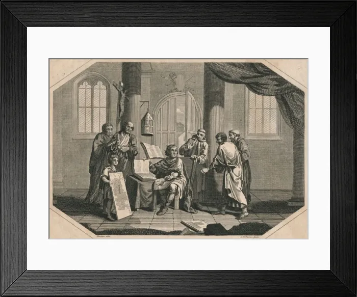 Framed Print : The division of England into Counties, Hundreds & Tythings by Alfred the Great, 1808. Artist: Ambrose William Warren Framed Print : The division of England into Counties, Hundreds & Tythings by Alfred the Great, 1808. Artist: Ambrose William Warren