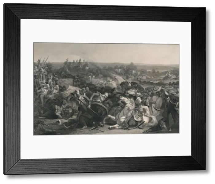 Framed Print : The Battle of Meeanee, 1843. Artist: James-Baylie Allen Framed Print : The Battle of Meeanee, 1843. Artist: James-Baylie Allen