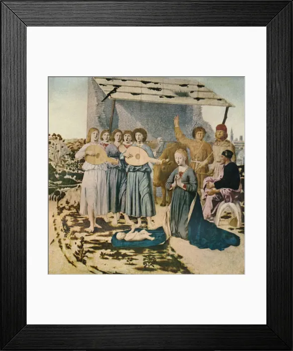 Framed Print : The Navitity, c1470, (1911). Artist: Piero della Francesca Framed Print : The Navitity, c1470, (1911). Artist: Piero della Francesca