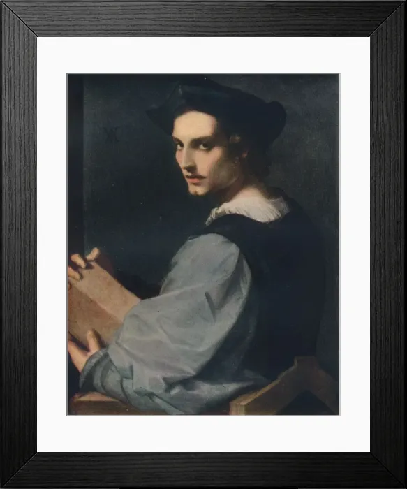 Framed Print : Portrait of a Young Man, c1517, (1911). Artist: Andrea del Sarto Framed Print : Portrait of a Young Man, c1517, (1911). Artist: Andrea del Sarto