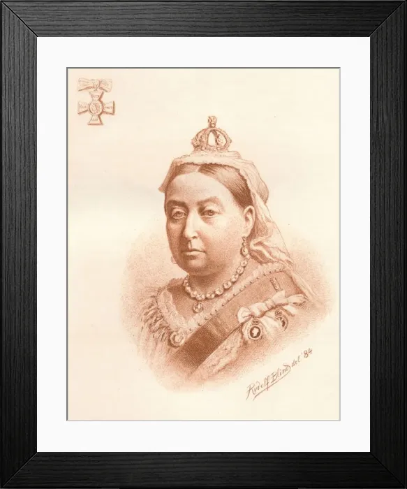 Framed Print : Her Majesty The Queen, Empress of India, 1884. Artist: Rudolf Blind Framed Print : Her Majesty The Queen, Empress of India, 1884. Artist: Rudolf Blind