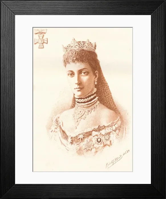 Framed Print : Her Royal Highness The Princess of Wales, 1884. Artist: Rudolf Blind Framed Print : Her Royal Highness The Princess of Wales, 1884. Artist: Rudolf Blind