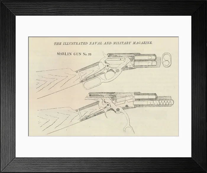 Framed Print : Marlin Gun No. 28, 1884 Framed Print : Marlin Gun No. 28, 1884