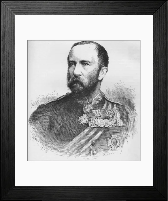 Framed Print : Major General Sir Henry Evelyn Wood, VC, KCB, British soldier, 1884 Framed Print : Major General Sir Henry Evelyn Wood, VC, KCB, British soldier, 1884