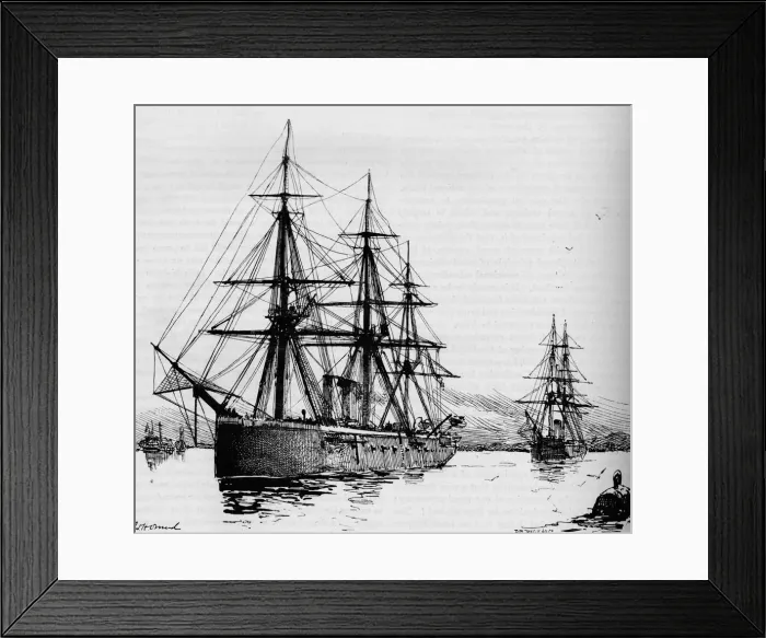 Framed Print : The Bacchante, Speed 16 Knots An Hour, 1884 Framed Print : The Bacchante, Speed 16 Knots An Hour, 1884