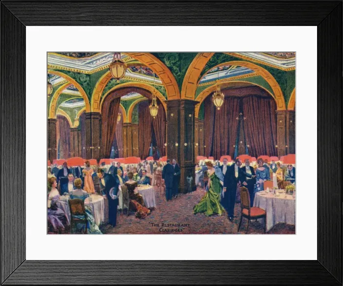 Framed Print : The Restaurant Claridges, c19th century, (1905). Artist: Max Cowper