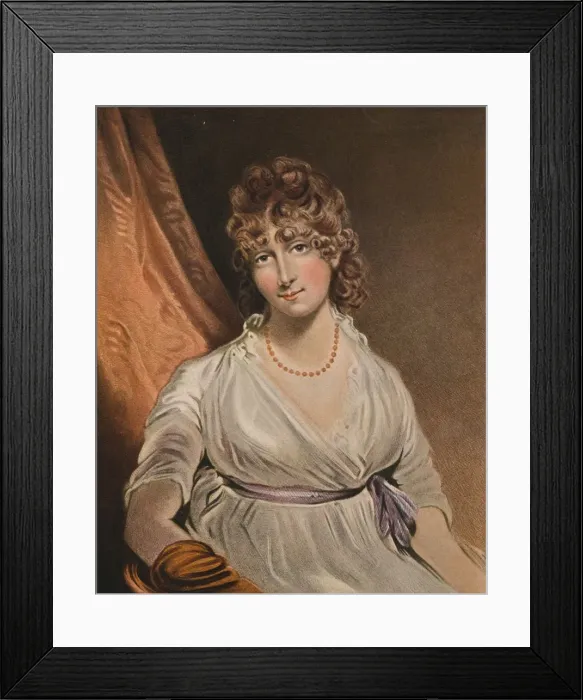 Framed Print : The Honorable Mrs Bouverie, c18th century, (1902). Artist: John Raphael Smith Framed Print : The Honorable Mrs Bouverie, c18th century, (1902). Artist: John Raphael Smith