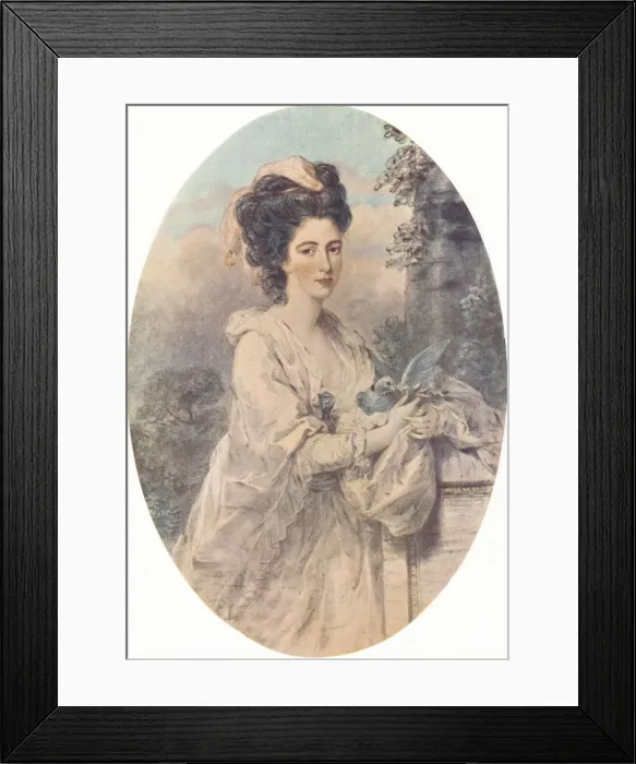 Framed Print : Miss Isabella Hunter, 1781, (1907). Artist: John Downman Framed Print : Miss Isabella Hunter, 1781, (1907). Artist: John Downman