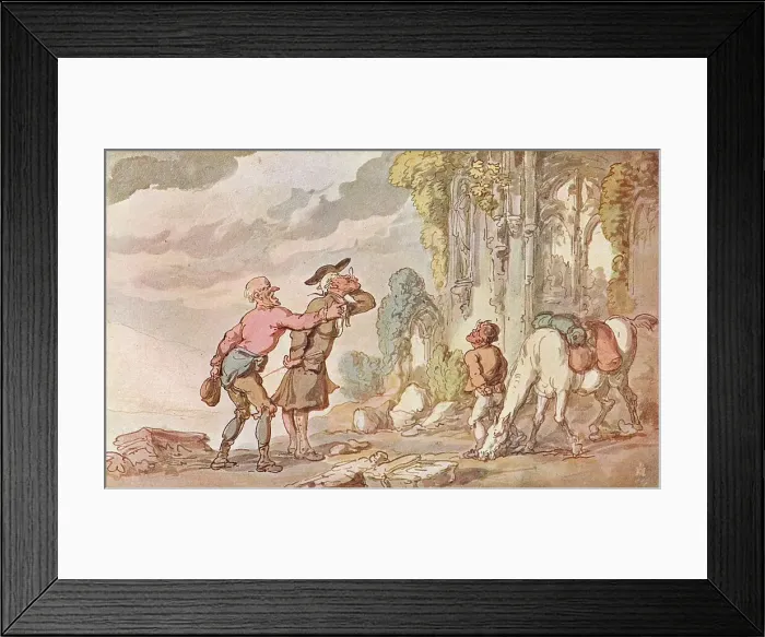 Framed Print : The Tour of Dr. Syntax in Search of the Picturesque, 19th century, (1907) Artist: Thomas Rowlandson Framed Print : The Tour of Dr. Syntax in Search of the Picturesque, 19th century, (1907) Artist: Thomas Rowlandson