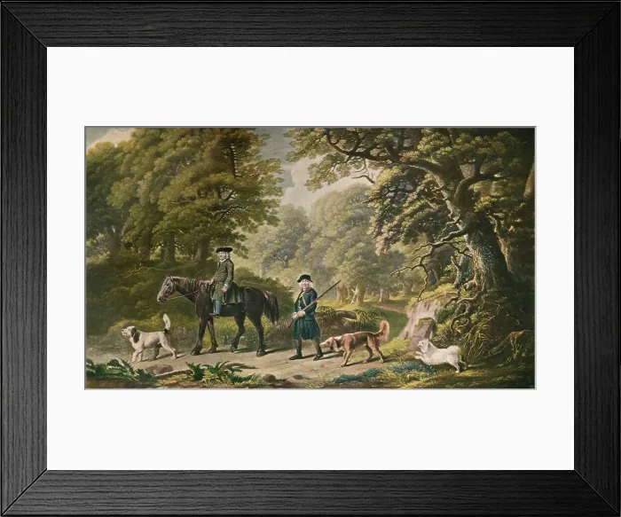 Framed Print : Game Keepers, 1790, (1902). Artist: Henry Birche Framed Print : Game Keepers, 1790, (1902). Artist: Henry Birche