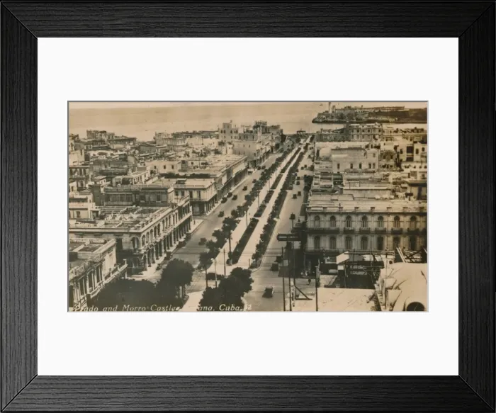 Framed Print : Prado and Morro Castle, Havana, Cuba, c1900 Framed Print : Prado and Morro Castle, Havana, Cuba, c1900