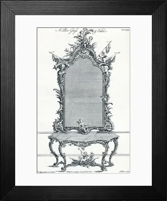 Framed Print : Plate CLXX. from Chippendales Director, 1754, (1903). Artist: Butler Clowes Framed Print : Plate CLXX. from Chippendales Director, 1754, (1903). Artist: Butler Clowes