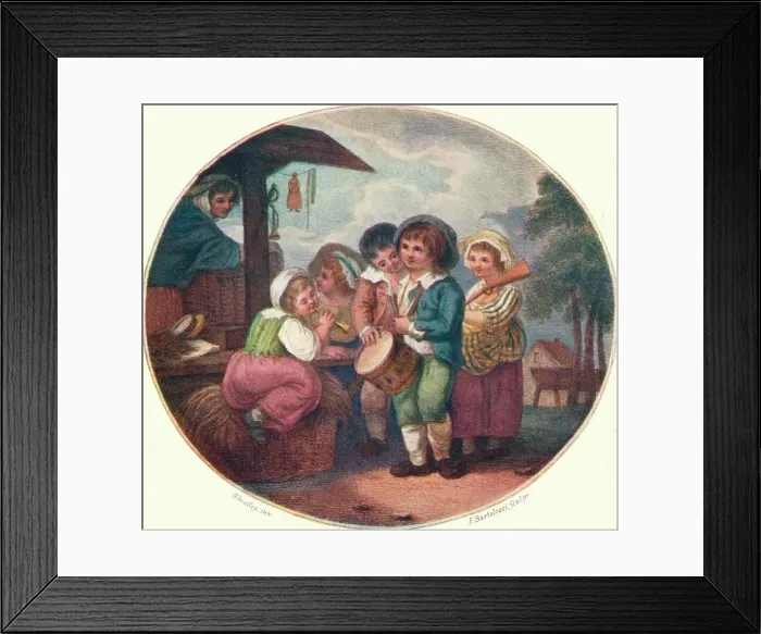 Framed Print : The Fair, c1870, (1903). Artist: Francesco Bartolozzi Framed Print : The Fair, c1870, (1903). Artist: Francesco Bartolozzi