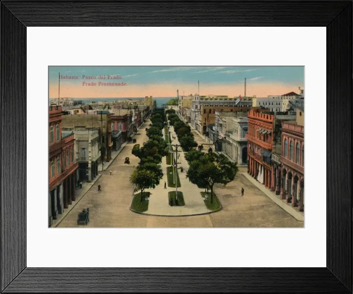 Framed Print : Prado Promenade, Havana, Cuba, 1910 Framed Print : Prado Promenade, Havana, Cuba, 1910