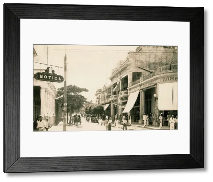 Framed Print : Garcia Street, Guantanamo, Cuba, c1900 Framed Print : Garcia Street, Guantanamo, Cuba, c1900