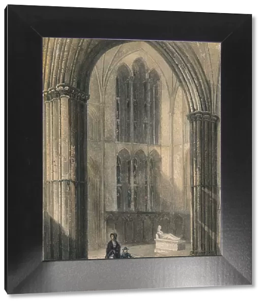 Worcester Cathedral: North Transept of Choir, 1836. Artist: Henry Winkles