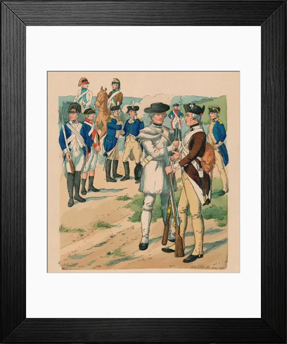 Framed Print : Vereinigte Staaten von Nord-Amerika, 1775-1783. Artist: Claude Ferdinand Gaillard Framed Print : Vereinigte Staaten von Nord-Amerika, 1775-1783. Artist: Claude Ferdinand Gaillard