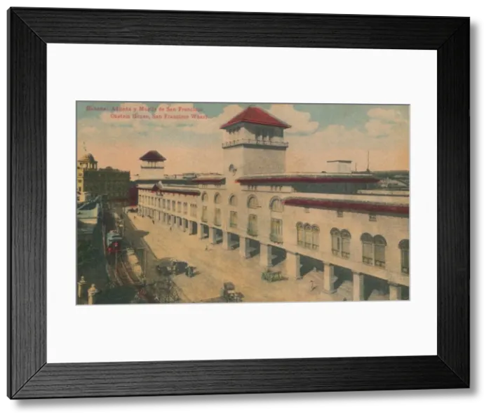 Framed Print : Habana: Aduana y Muelle de San Francisco. Custom House, San Francisco Wharf, Cuba, c1910 Framed Print : Habana: Aduana y Muelle de San Francisco. Custom House, San Francisco Wharf, Cuba, c1910