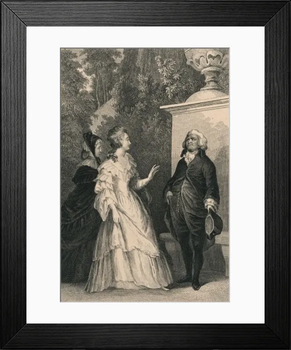 Framed Print : Queen Marie Antoinette and Mirabeau, c1832. Artist: Charles W Sharpe Framed Print : Queen Marie Antoinette and Mirabeau, c1832. Artist: Charles W Sharpe