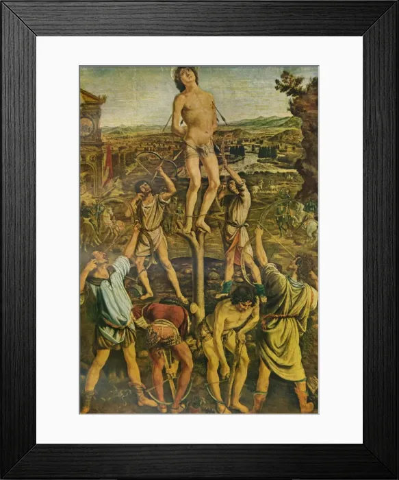 Framed Print : The Martyrdom of Saint Sebastian, 1475, (1911). Artist: Antonio del Pollaiuolo Framed Print : The Martyrdom of Saint Sebastian, 1475, (1911). Artist: Antonio del Pollaiuolo