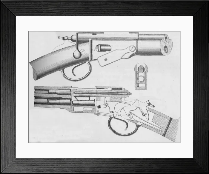 Framed Print : The Vetterli Magazine Rifle, 1884 Framed Print : The Vetterli Magazine Rifle, 1884