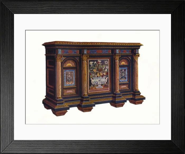 Framed Print : French Cabinet of Architectural Design, c1792, (1905) Framed Print : French Cabinet of Architectural Design, c1792, (1905)